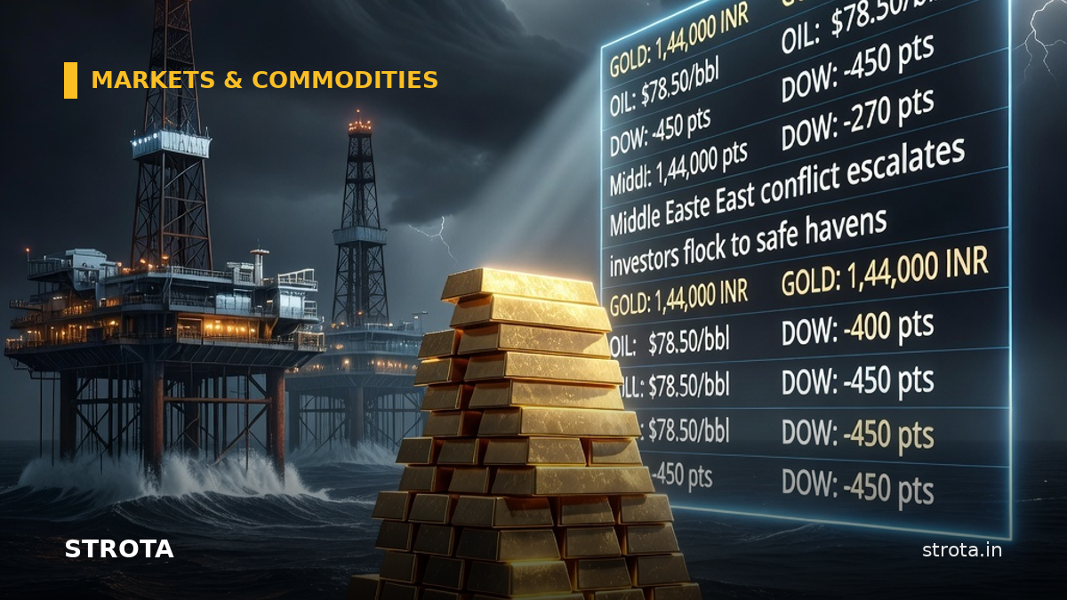 Gold Hits Rs 1.44 Lakh as Middle East Strikes Send Investors Scrambling for Safety