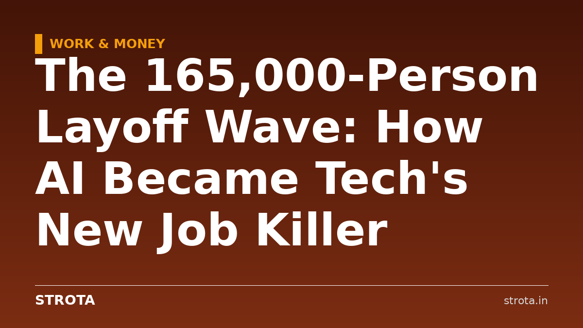 The 165,000-Person Layoff Wave: How AI Became Tech's New Job Killer