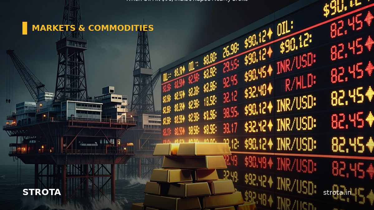 When Oil Hit $90, India's Rupee Nearly Broke — and Your EMIs Got a Little More Expensive